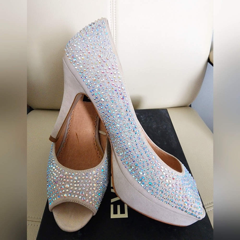 Ever New Sparkly Platform Heels